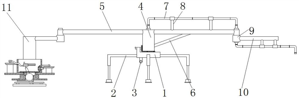 An easy-to-operate cement laying and smoothing device