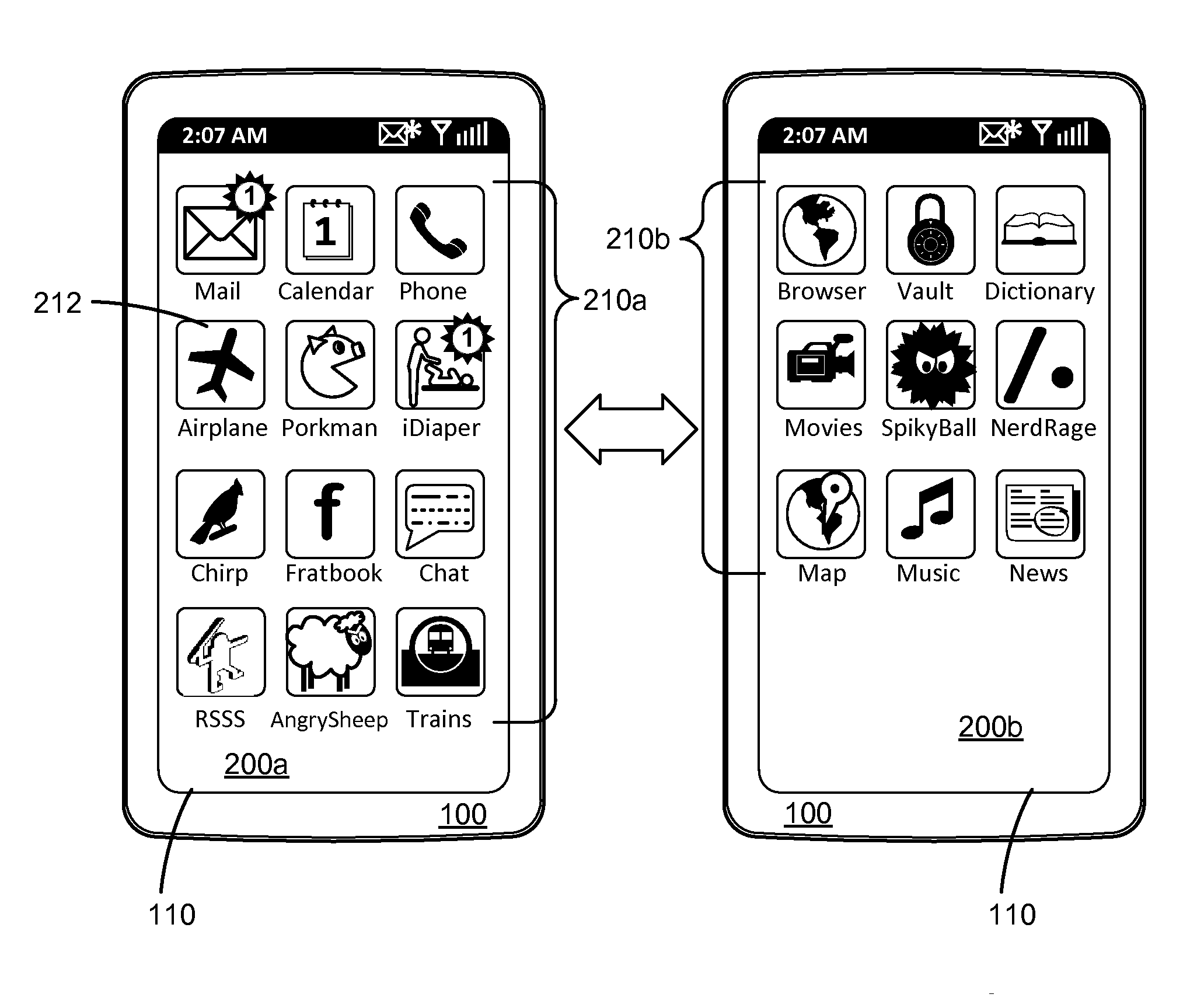 Prioritization of multitasking applications in a mobile device interface