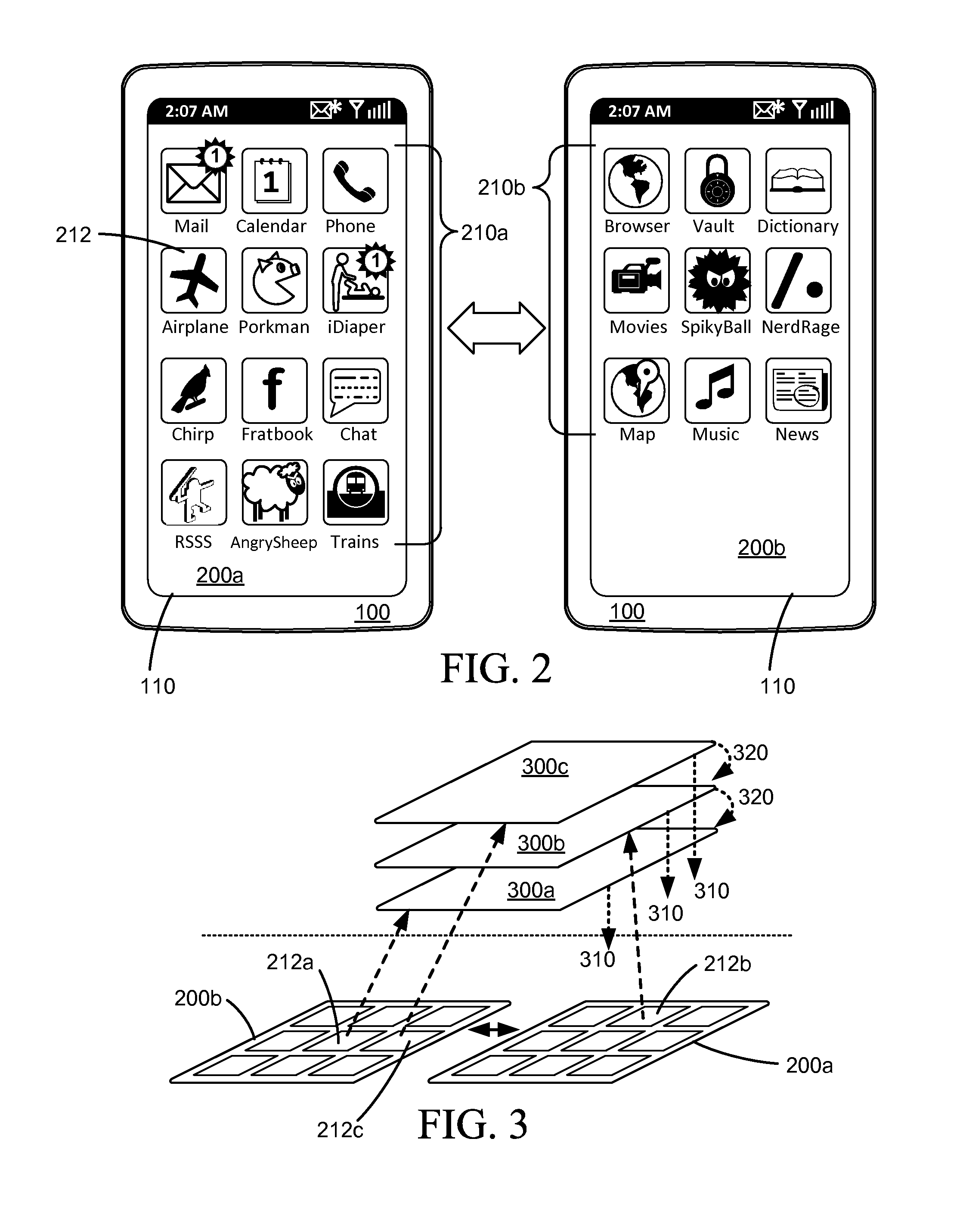 Prioritization of multitasking applications in a mobile device interface