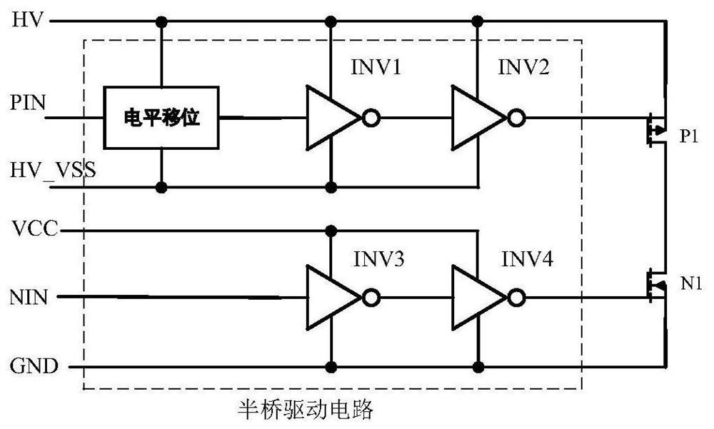 High voltage half bridge drive circuit