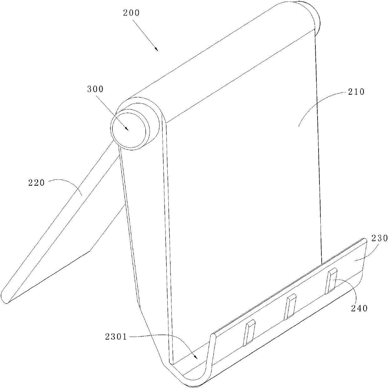 Solar charging type mobile phone silica gel bracket device