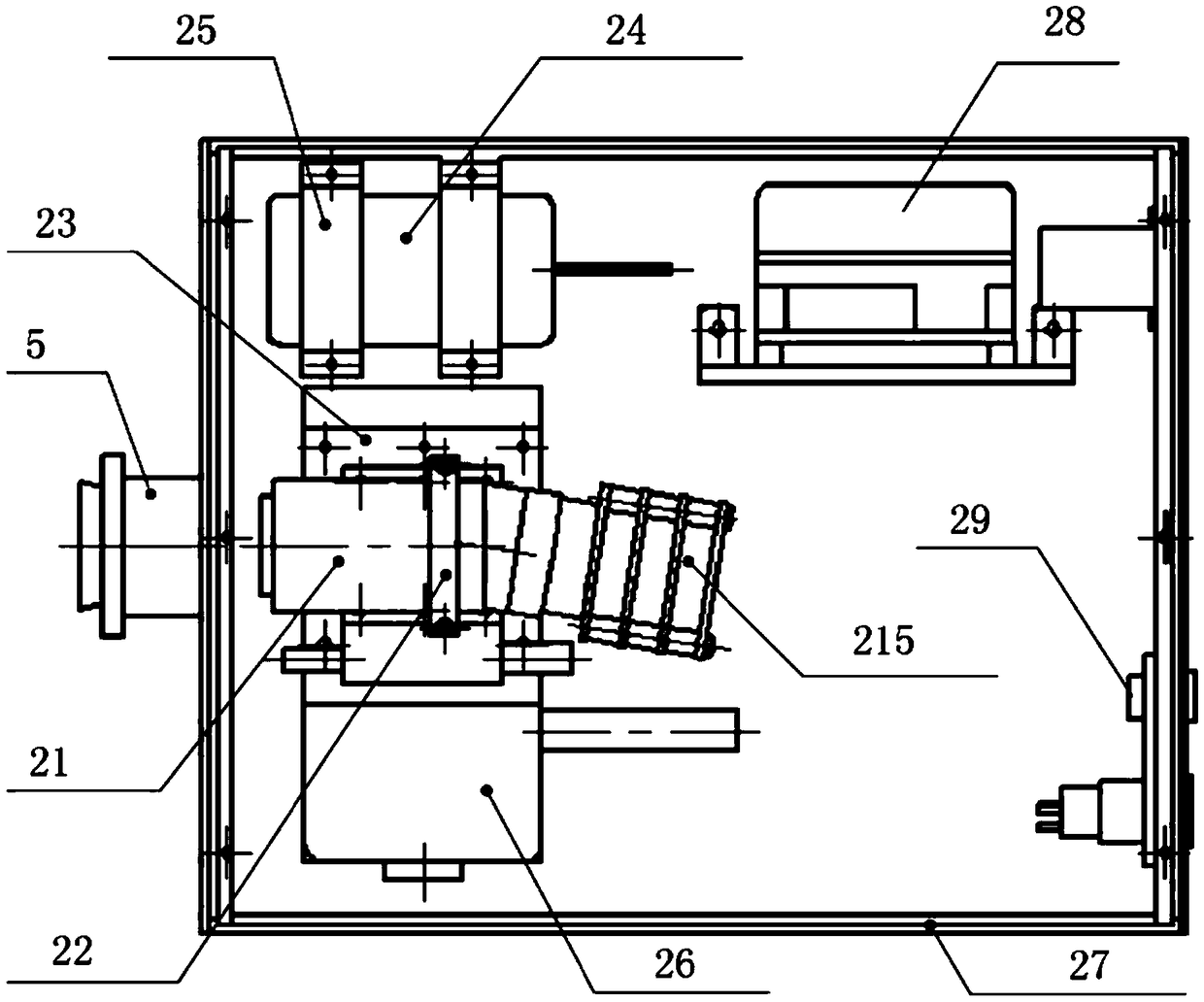 Internal scanning type microscopic hyperspectral imaging system and imaging method