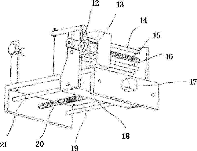 Numerical control thermal cutting machining system used for building blank mold