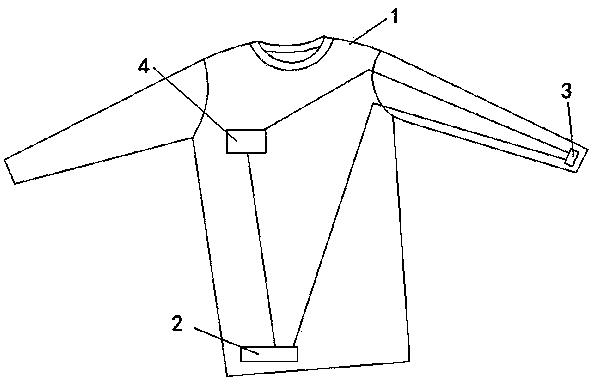 Garment which has exercise supervising and urging functions and is made of memory fabric with color flashing strips