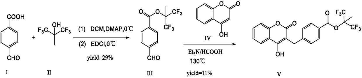 Tecarfarin preparation method