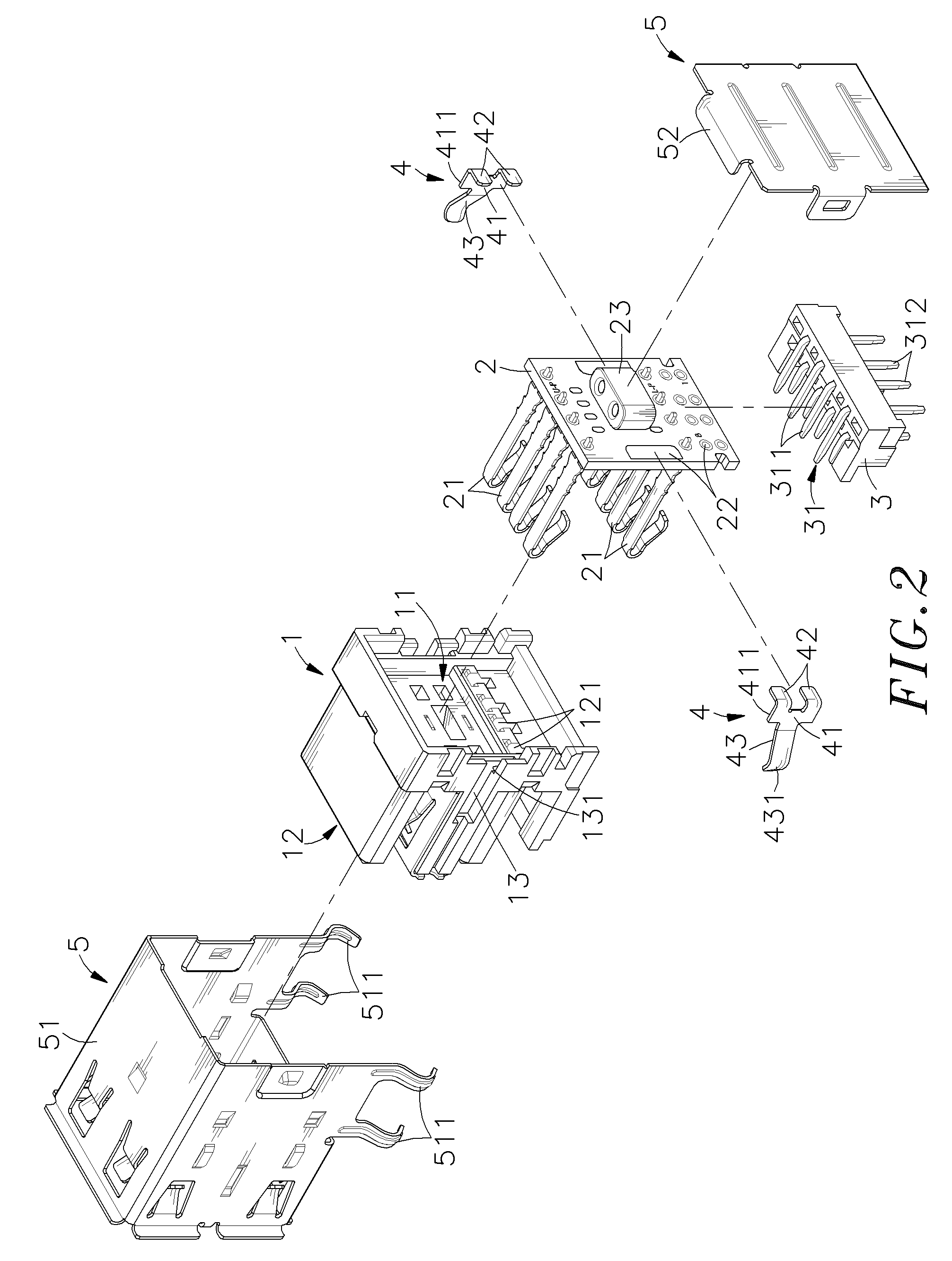 Structure of electrical connector