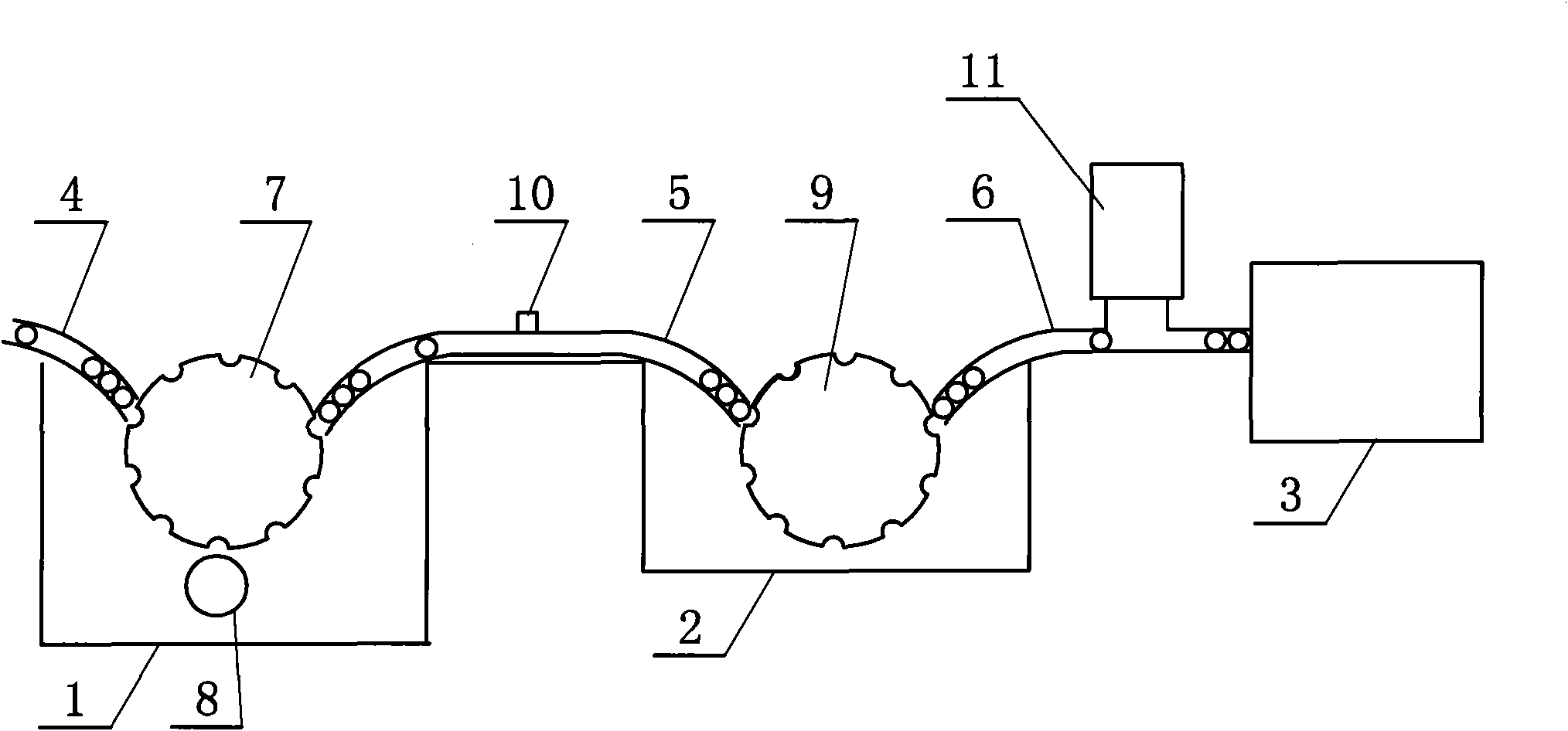 Automatic battery cleaning machine