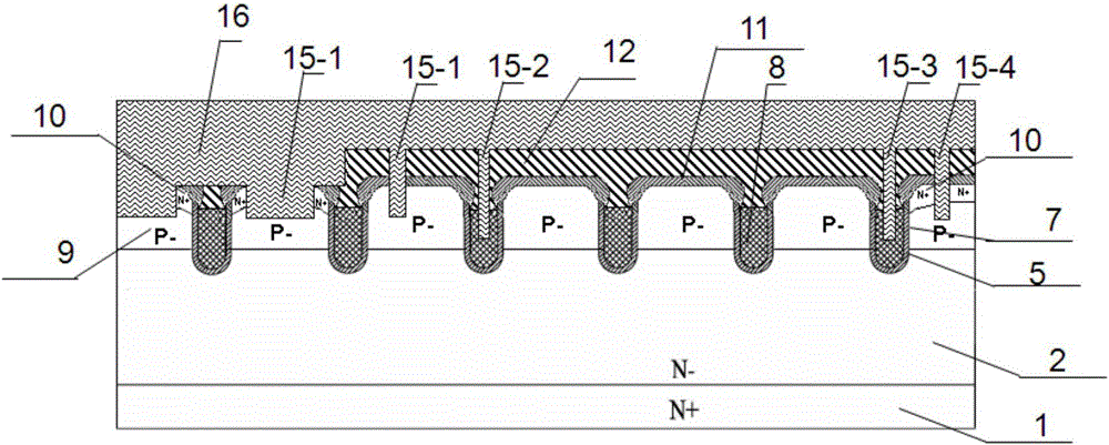 High density low voltage trench power MOS device and method of manufacturing same