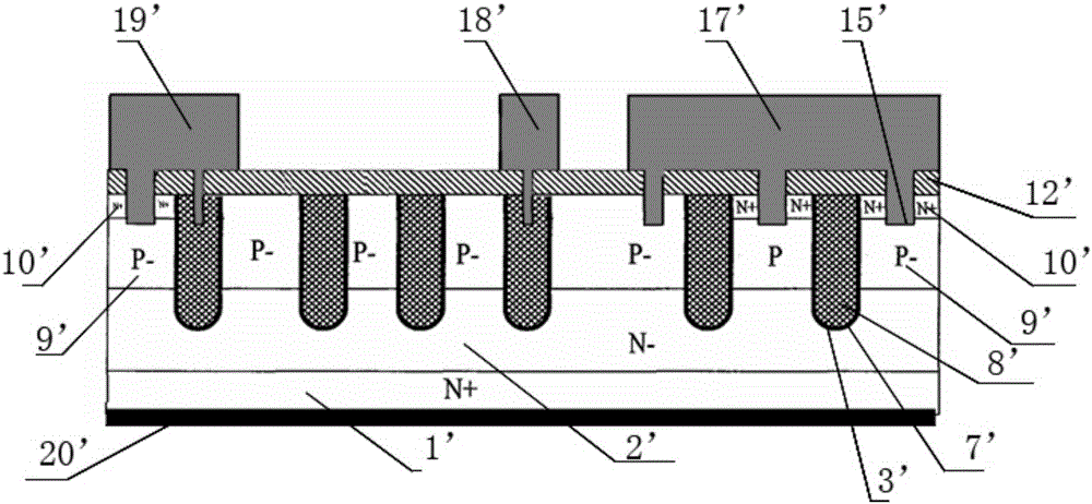 High density low voltage trench power MOS device and method of manufacturing same