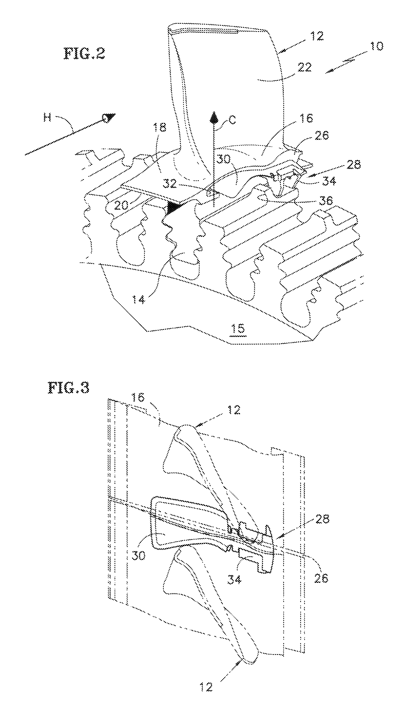 Turbine blade nested seal and damper assembly