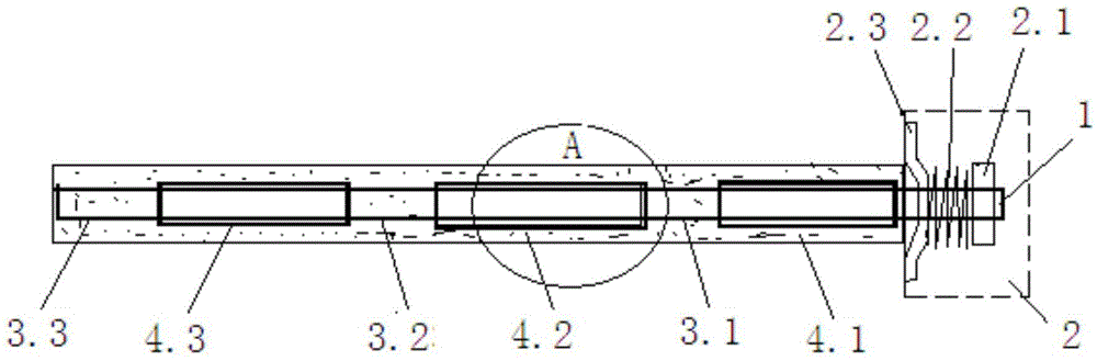 Multi-stage anchoring mortar bolt and its anchoring method