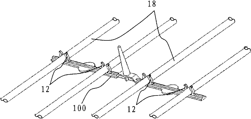 Lamp tube supporting frame and backlight module