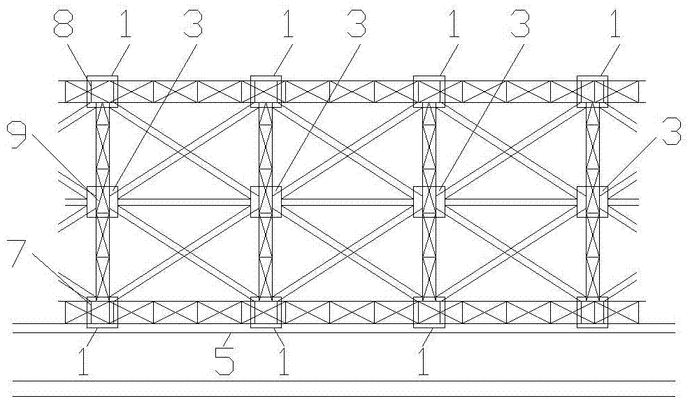 Roof billboard wind-resistant and vibration-isolated structure