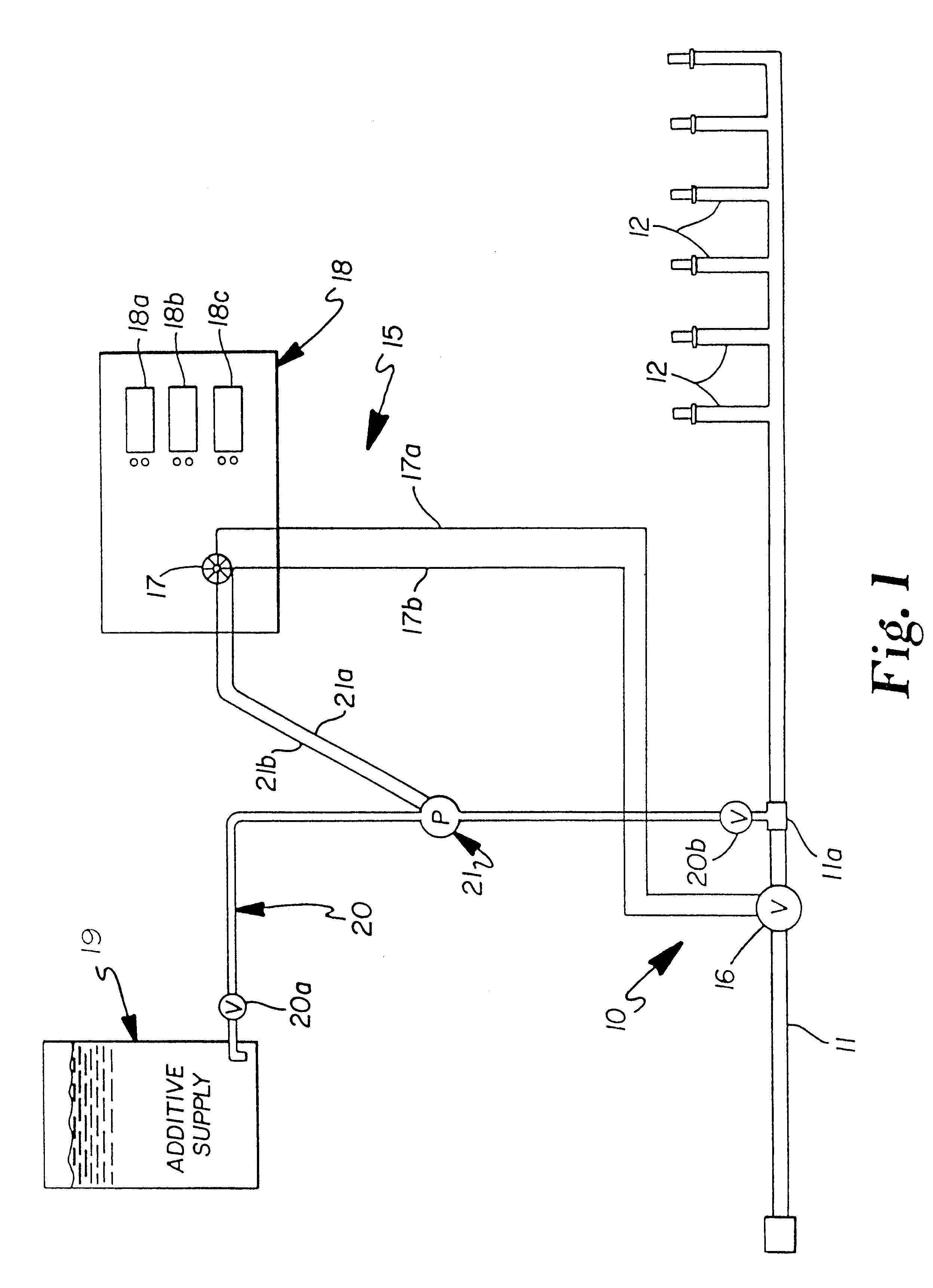 Solution introduction system for watering installations