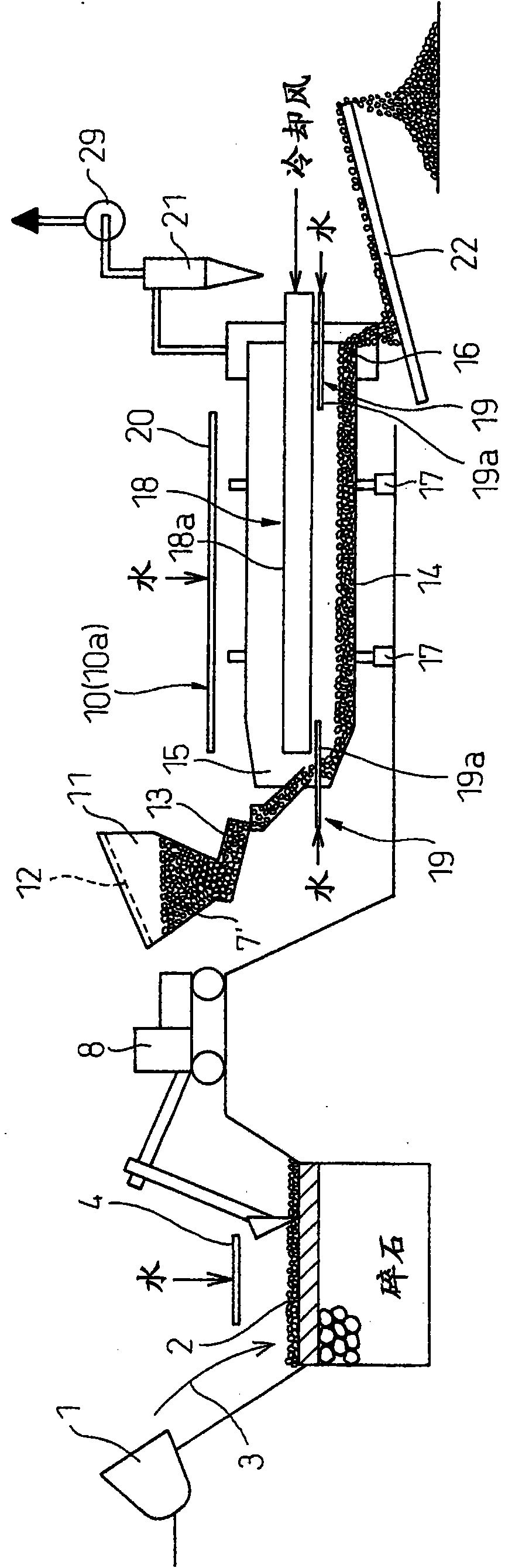 Method and apparatus for treating high-temperature slag