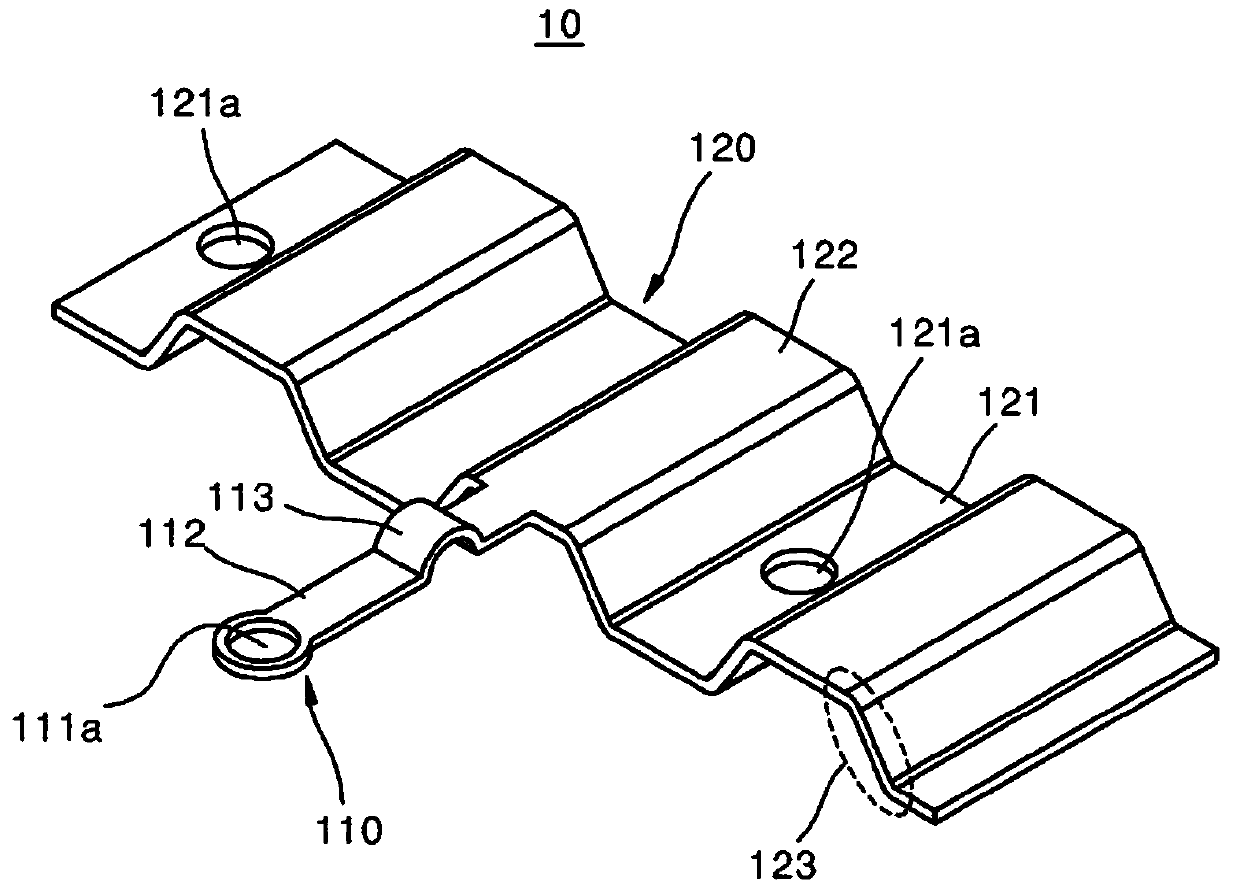 Bus bar manufacturing method and bus bar manufactured thereby