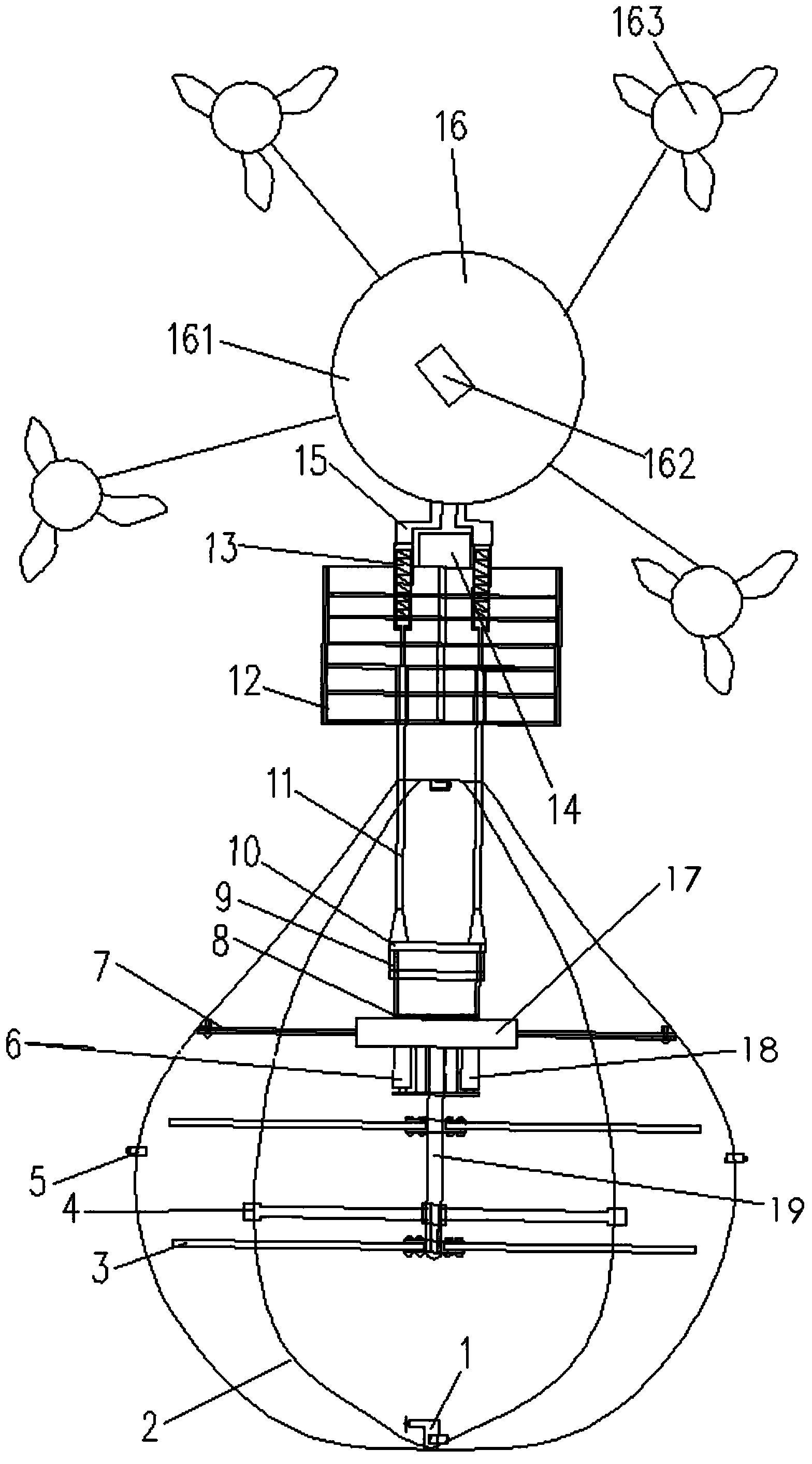 Intelligent multi-axis flight device for line routine inspection