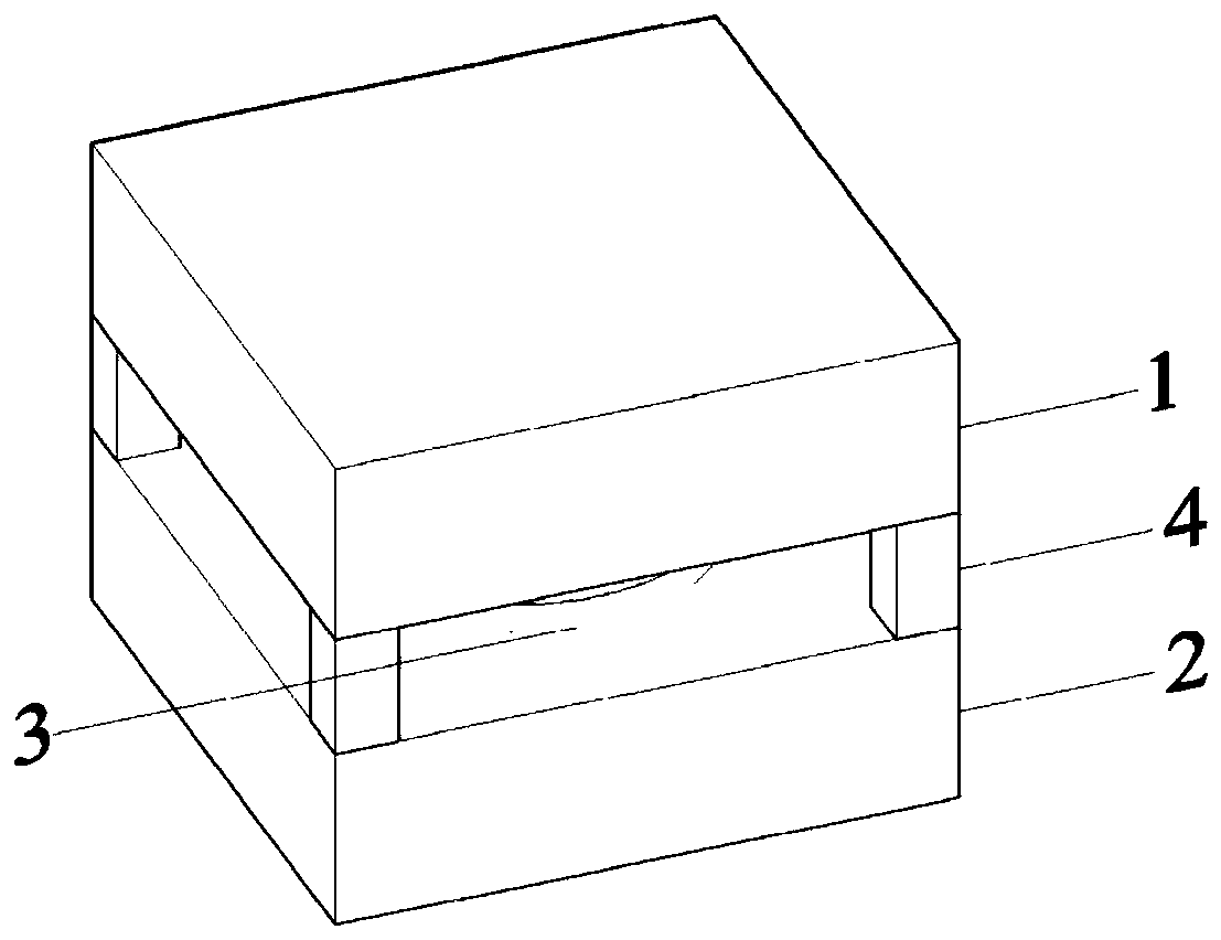 A self-resetting combined swing impact energy-dissipating shock-isolation device