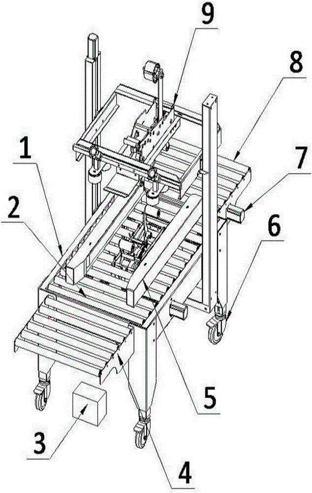 Automatic packaging system for carbon tetrachloride standard sample and work method of automatic packaging system