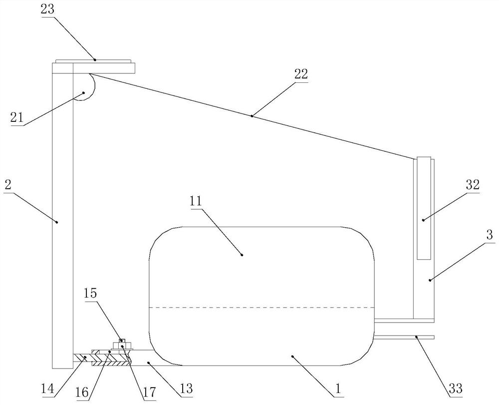 Head position supporting and fixing device for TIPS