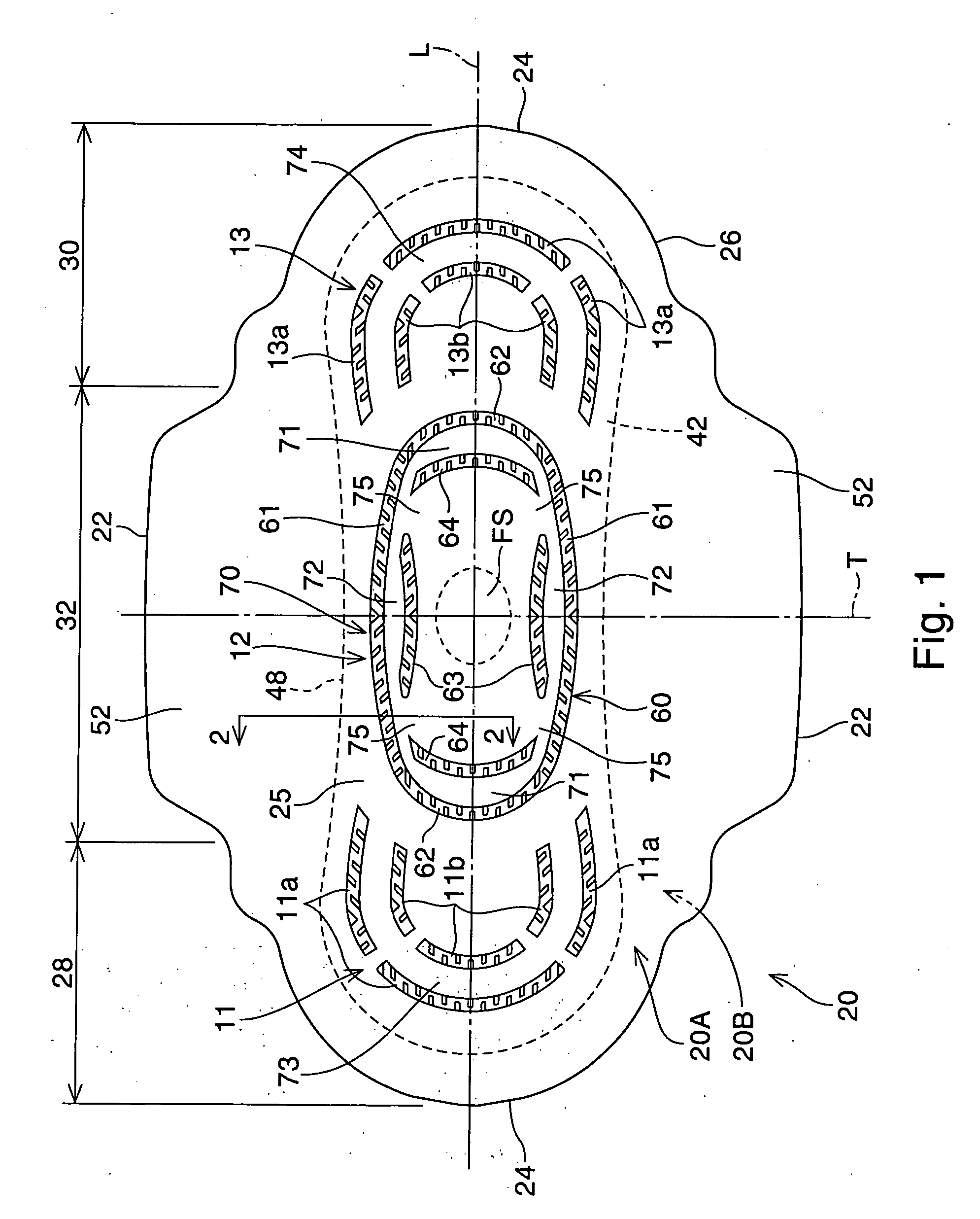 Absorbent article having traverse reinforcing element