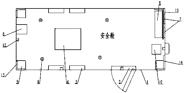 Civil multifunctional intelligent safety bin