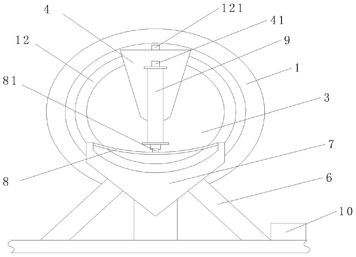 Lifting type tail cover sealing device for concrete stirring transport vehicle and using method