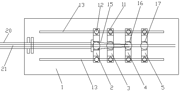 Optical cable steel strip longitudinal wrapping device