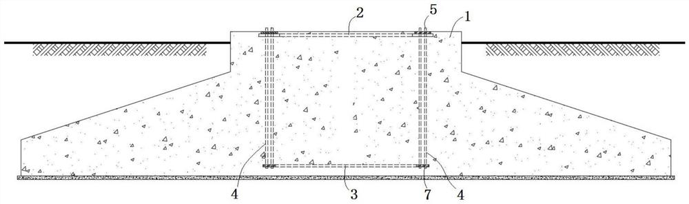 Pre-stressed foundation with replaceable anchor bolts