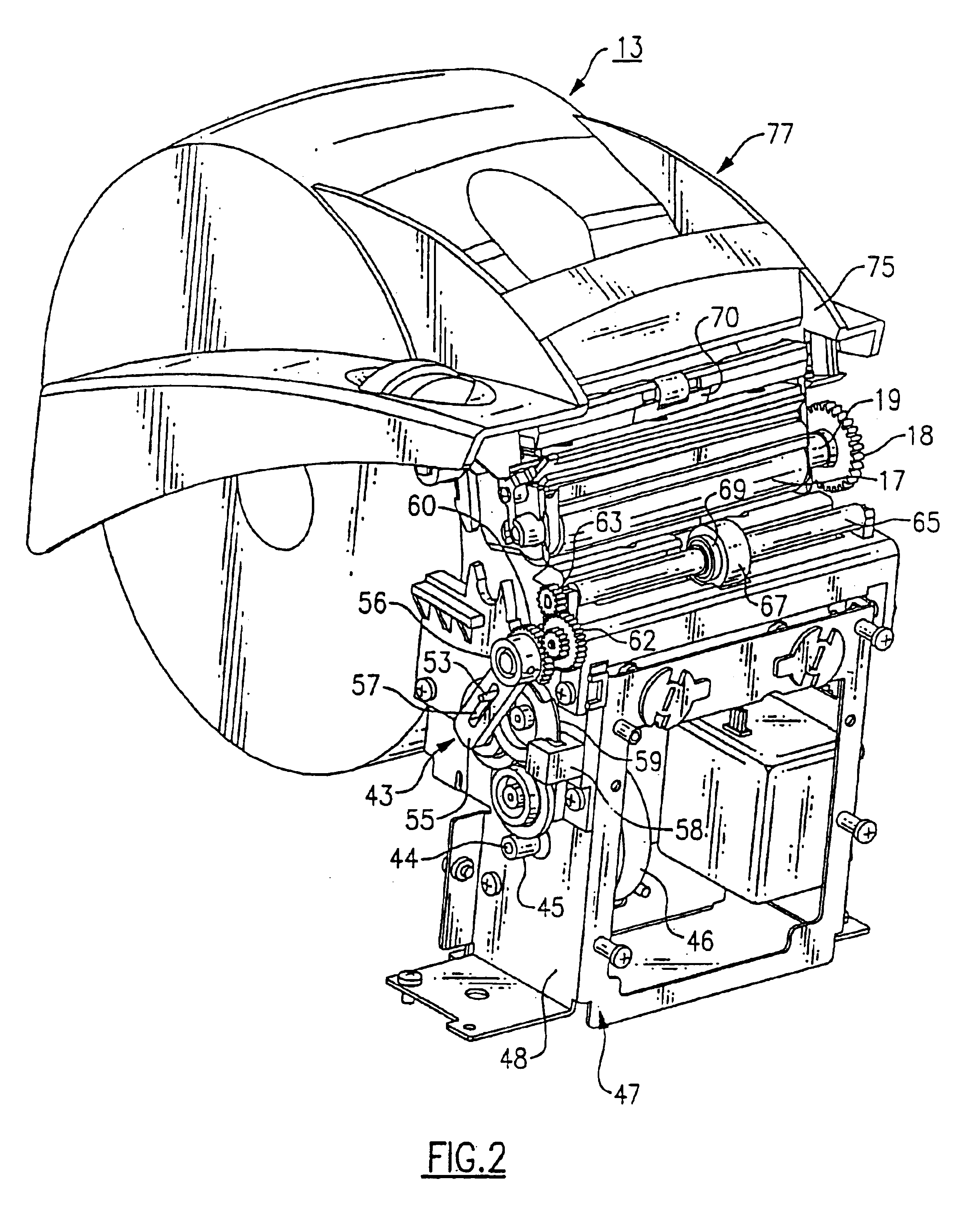 Stacker for a printer