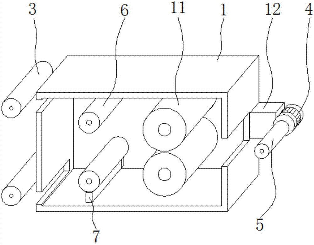 Forming device for refrigerator heat preservation cellocotton board