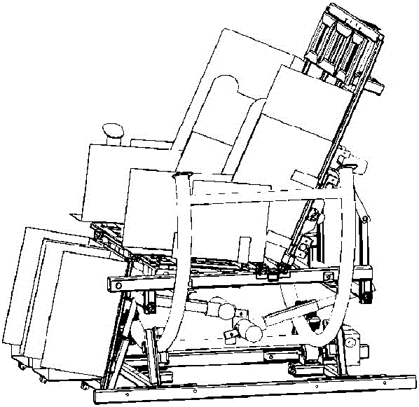 Overall rotation turnover bed