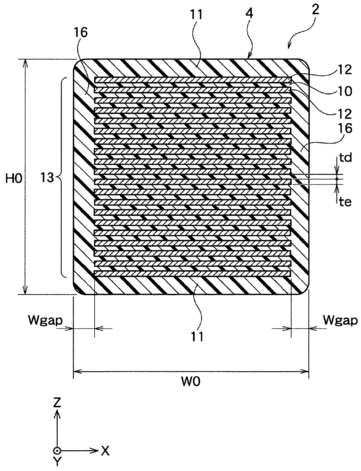 Multilayer ceramic electronic device