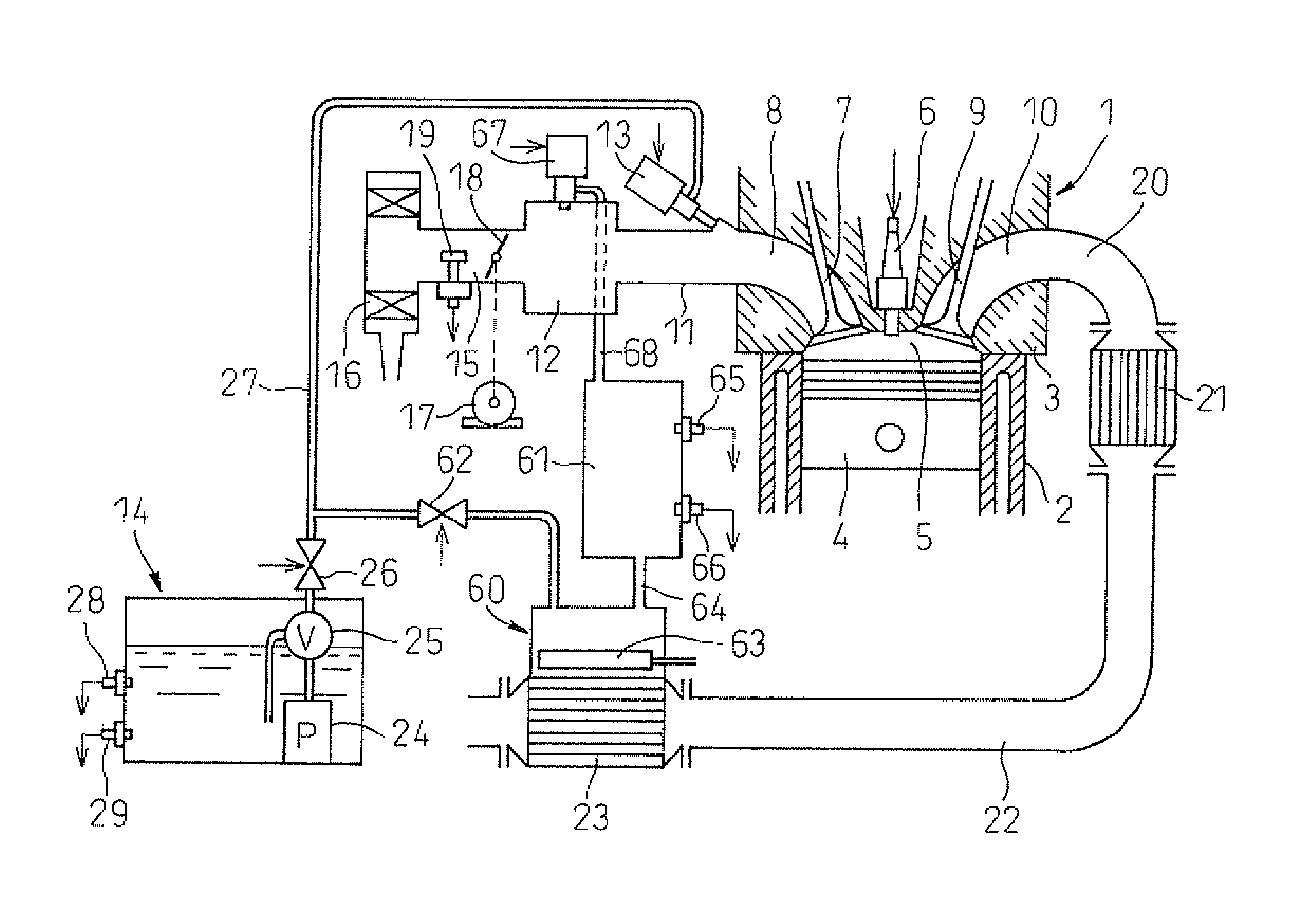 Ammonia burning internal combustion engine