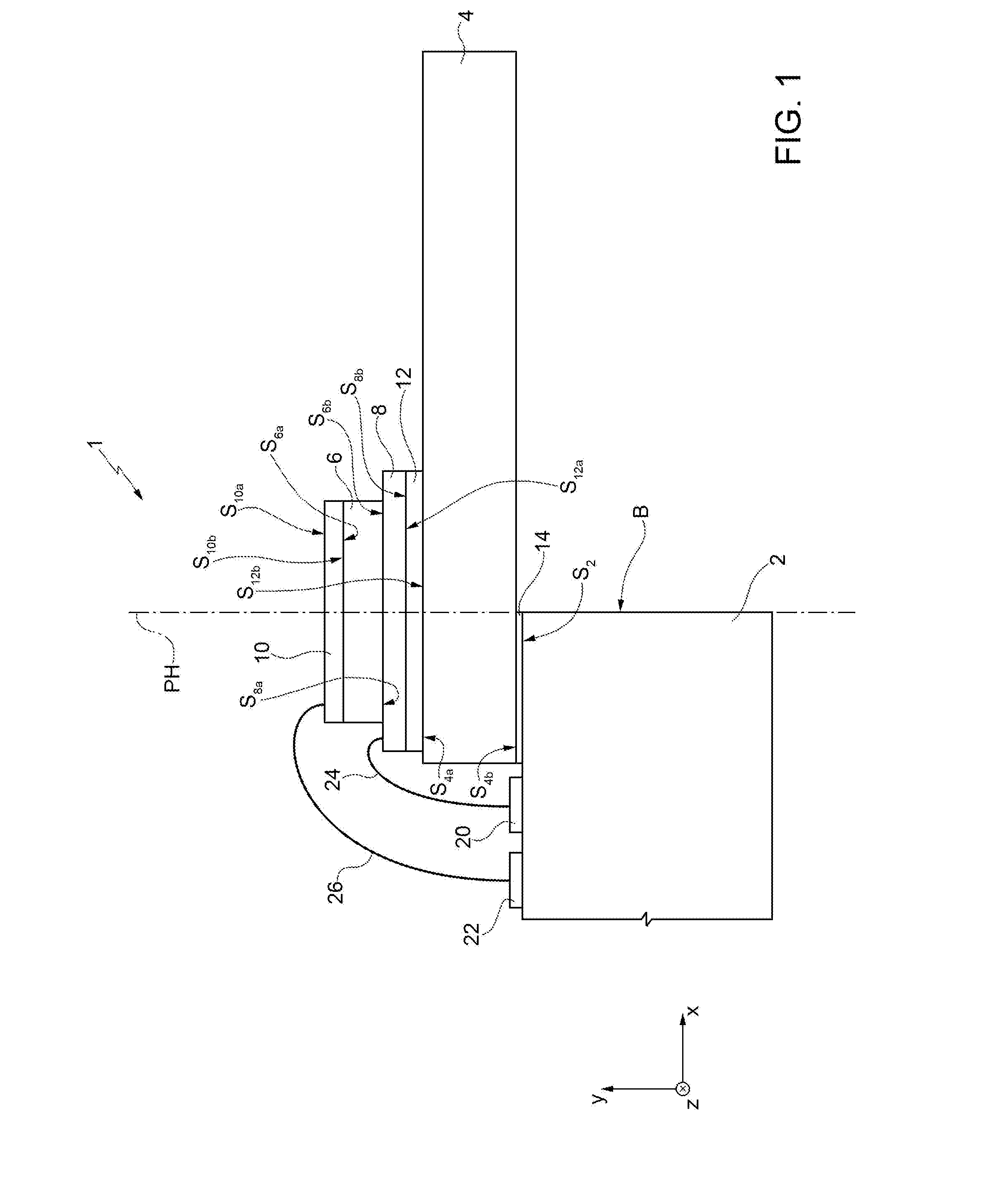 Device for harvesting energy from a fluidic flow including a thin film of piezoelectric material