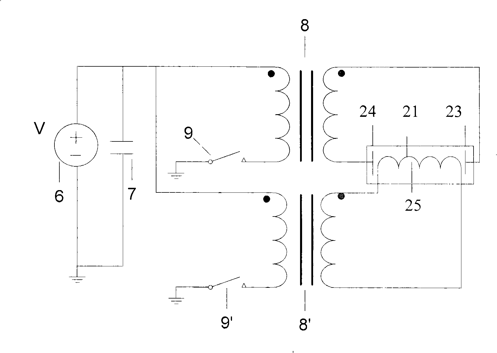 Method and apparatus for materials cooperation disinfection and enzyme dulling with impulse electric field and magnetic field