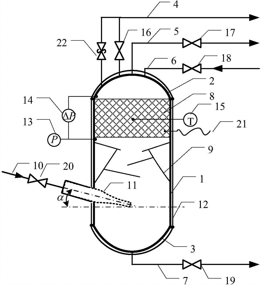 Sulfur deposition inducing and gathering device of gathering and transportation system