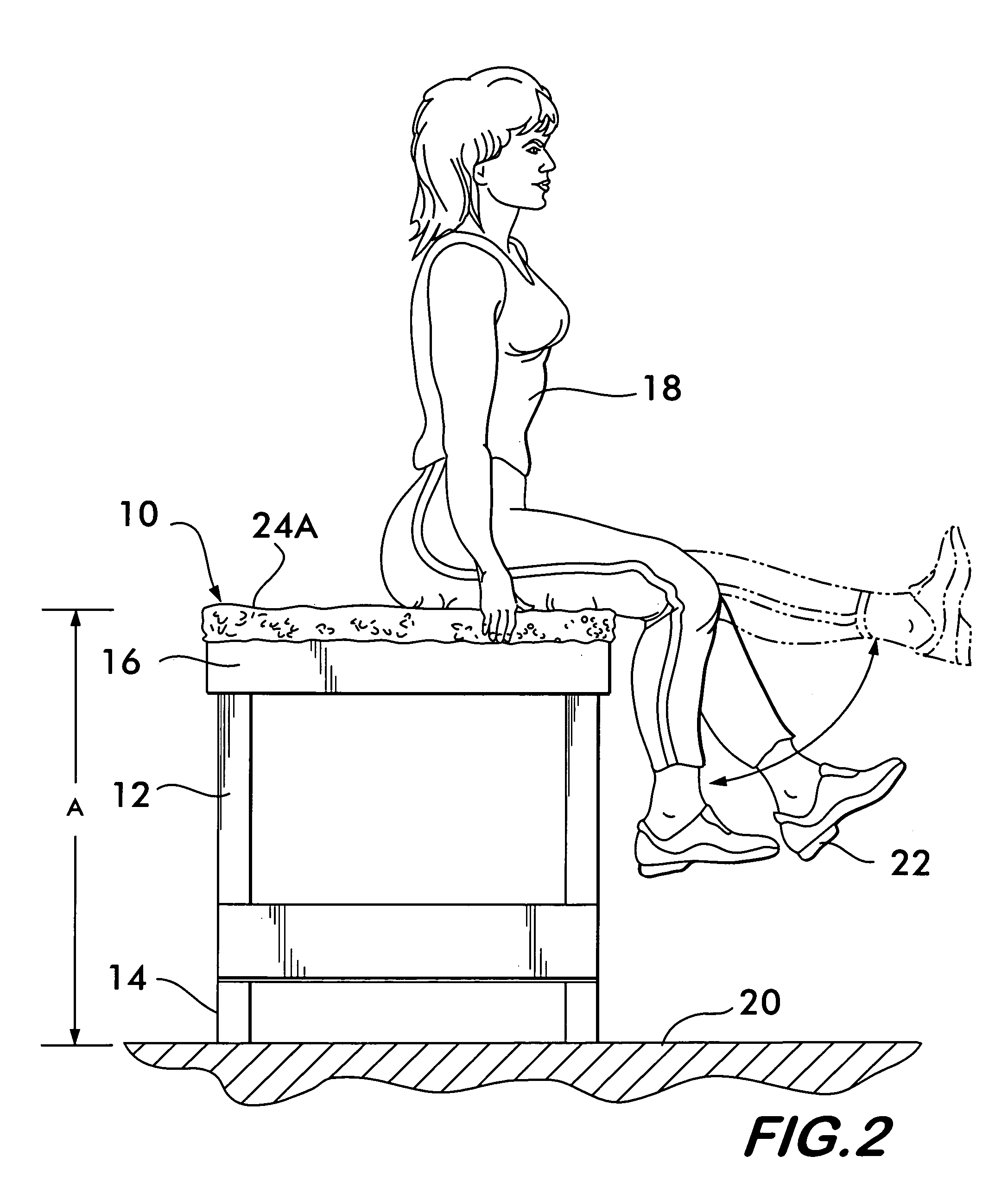 Cellulite reducing bench