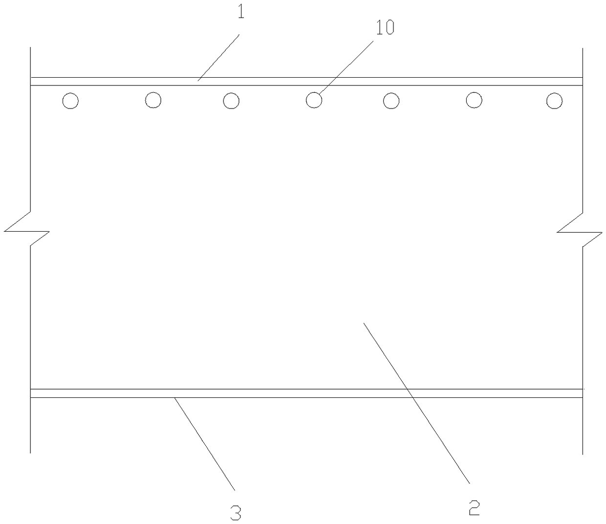 Non-welding connector steel-concrete composite girder and construction method thereof