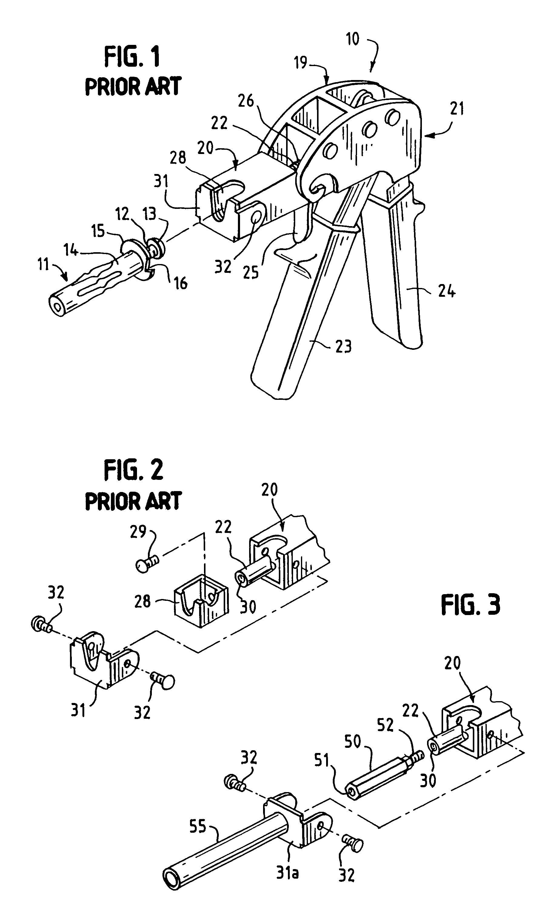 Tool for setting expansion bolts