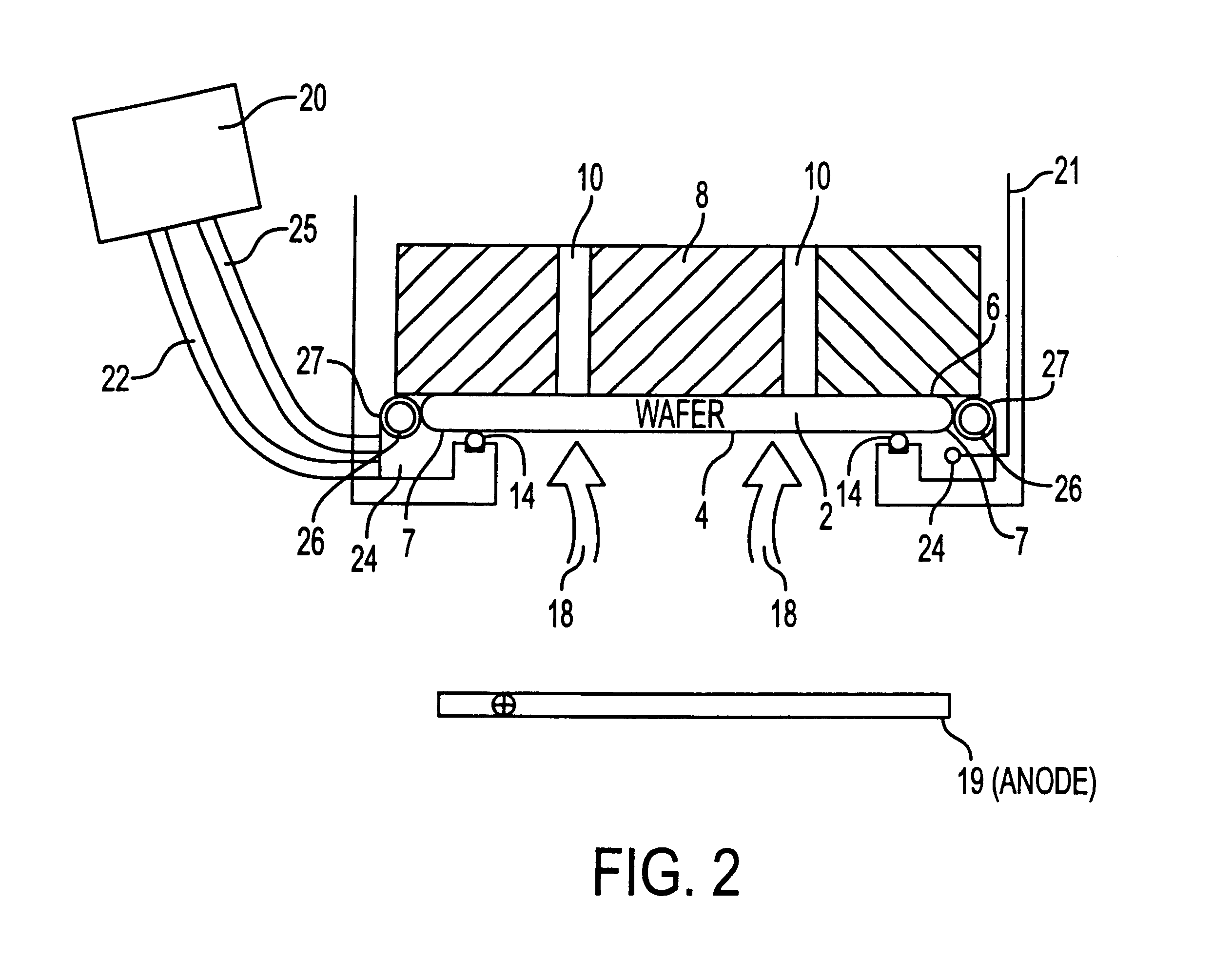 Method and apparatus for forming an electrical contact with a semiconductor substrate