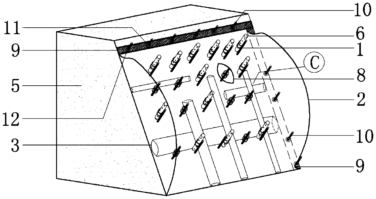 Porous mold bag concrete ecological bank protection structure and construction method thereof