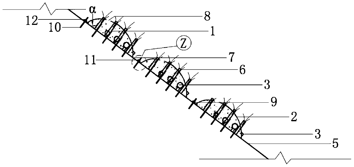 Porous mold bag concrete ecological bank protection structure and construction method thereof