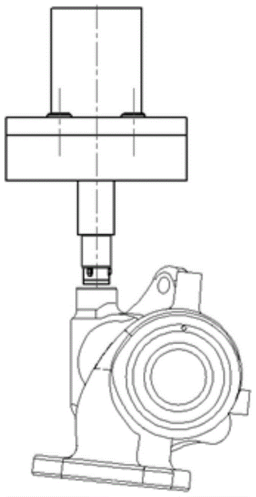 A floating press-fit turbine shell bushing device and its alignment and positioning method