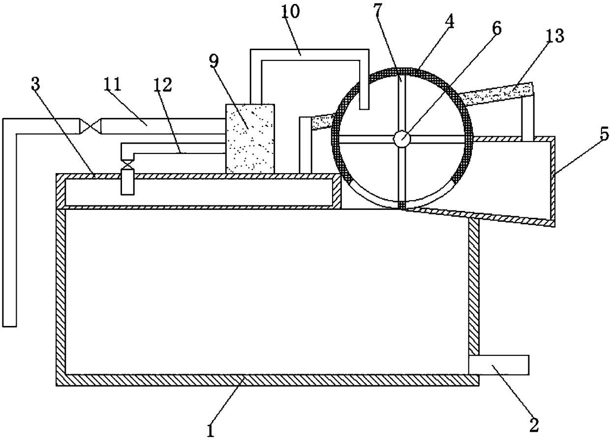 Environment-friendly vehicle sewage collecting device