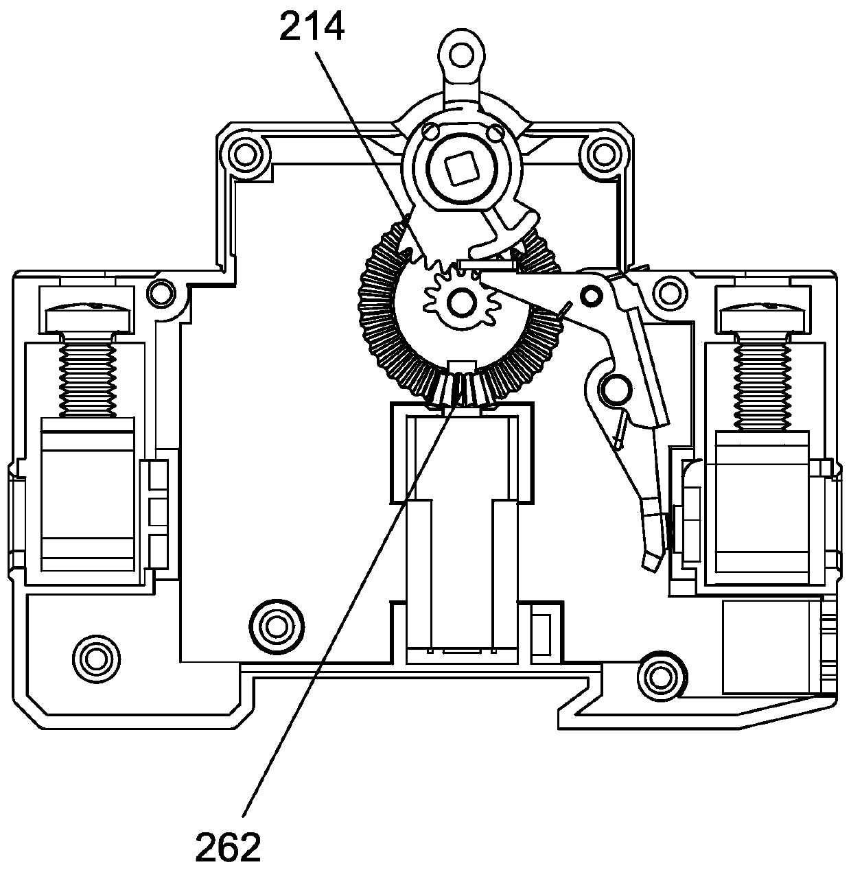 Electric energy meter external circuit breaker and N-pole arc-free breaking method thereof