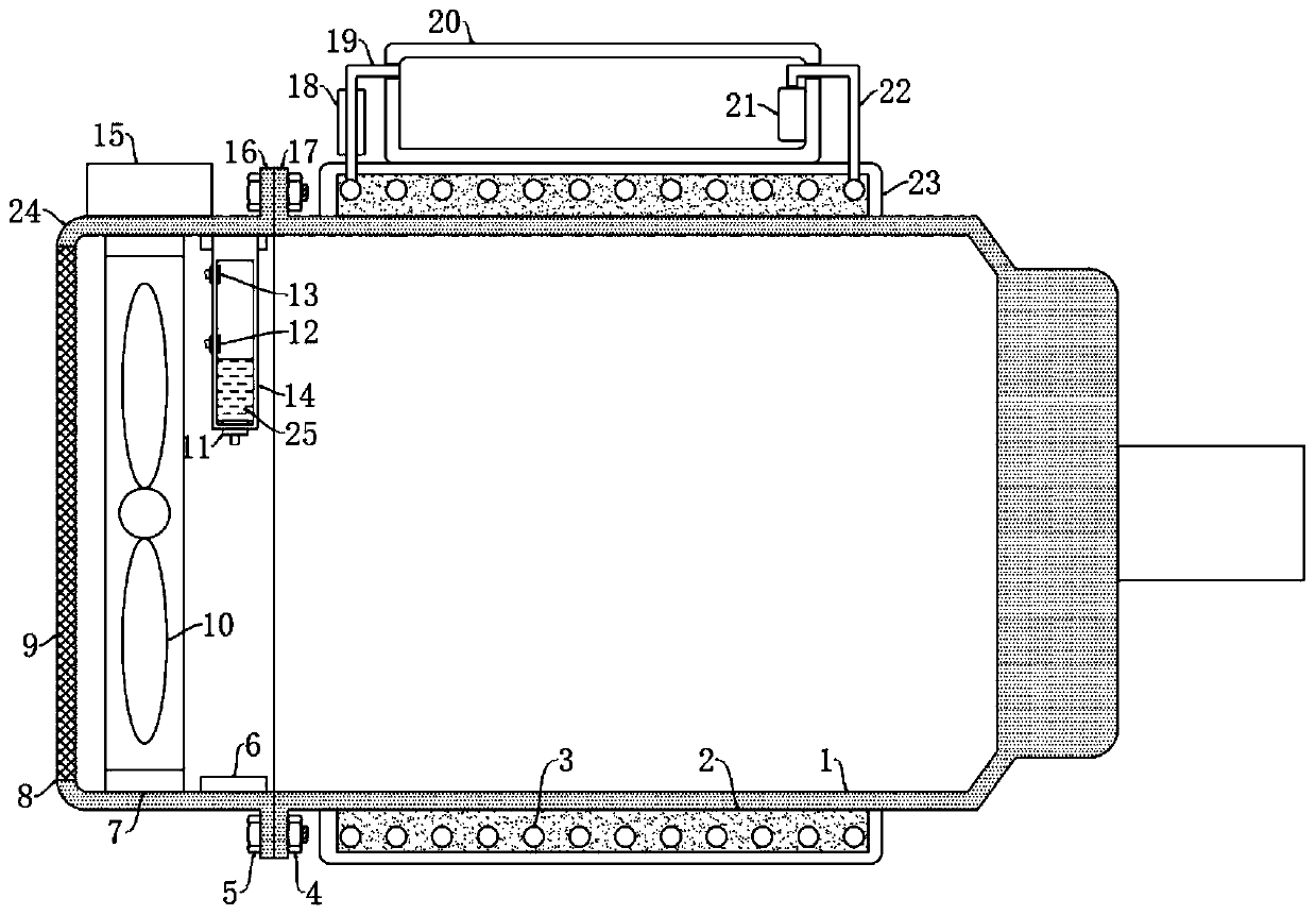 Self-heat-dissipation system for switched reluctance motor