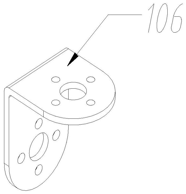 Snake-shaped robot snake body joint with three-way steering engine orthogonal connection structure