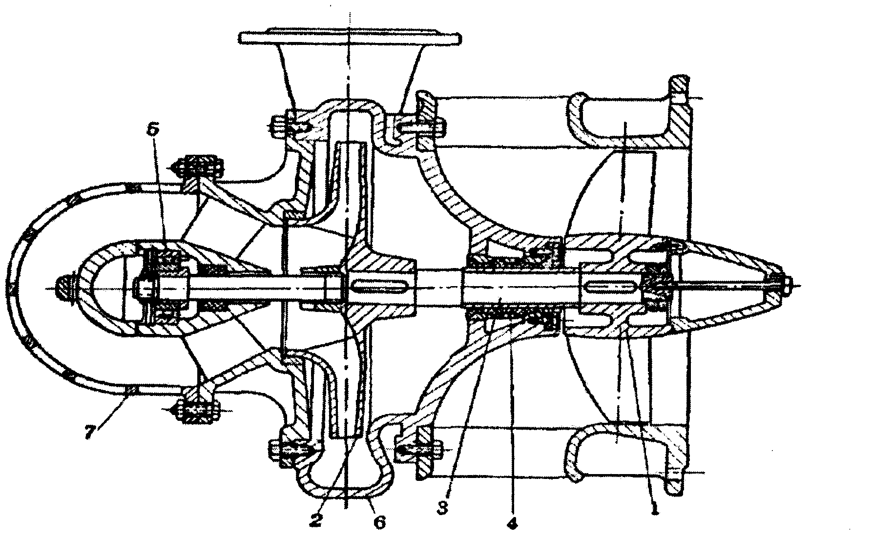 Novel hydrodynamic turbine pump free of shaft seal structure