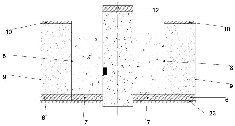 Component for detecting strength of expanded pile and detection method